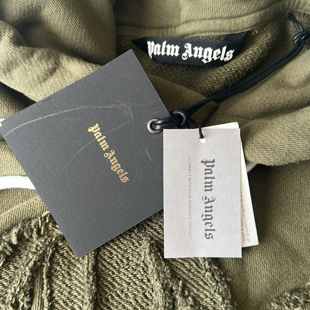 Palm Angels Green Hoodie XL Oversized Baggy Fit - Picture 6 of 6